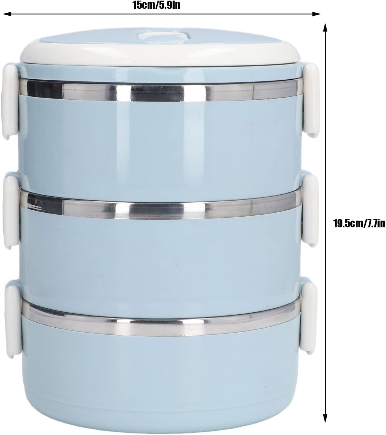 3 Tier Stainless Steel Tiffin Box – Leakproof & Insulated Lunch Carrier
