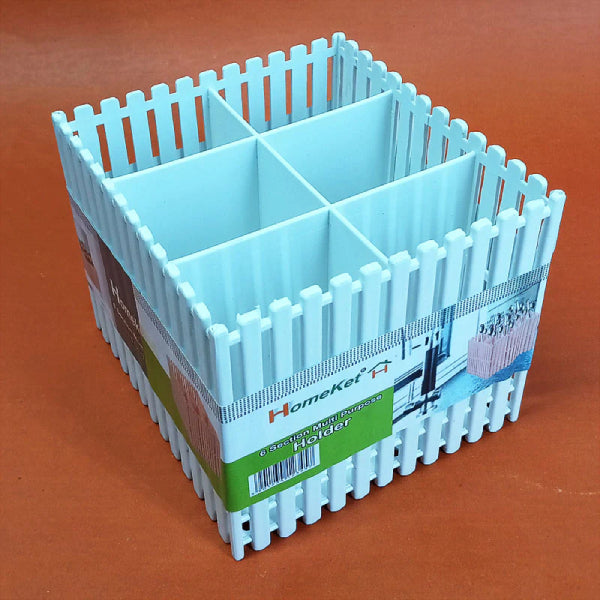 Spoon & Fork Organizer – 6 Grid Storage Rack for Neat Kitchen Setup