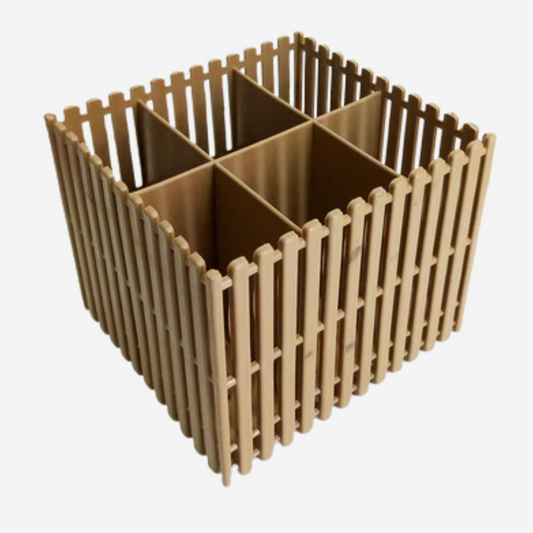 Spoon & Fork Organizer – 6 Grid Storage Rack for Neat Kitchen Setup