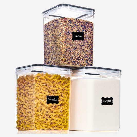 Clear Acrylic Jar Set – 2 Sizes (1400ml & 700ml) – Stylish Kitchen Organizer