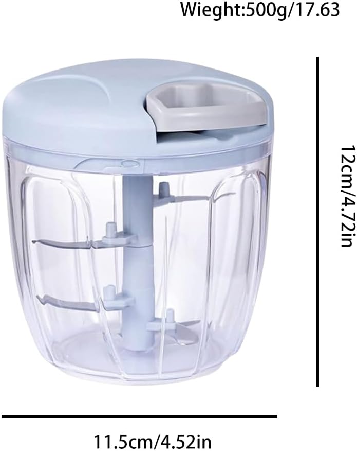 Hand Pull Chopper – Manual Food Processor for Onion, Garlic & More