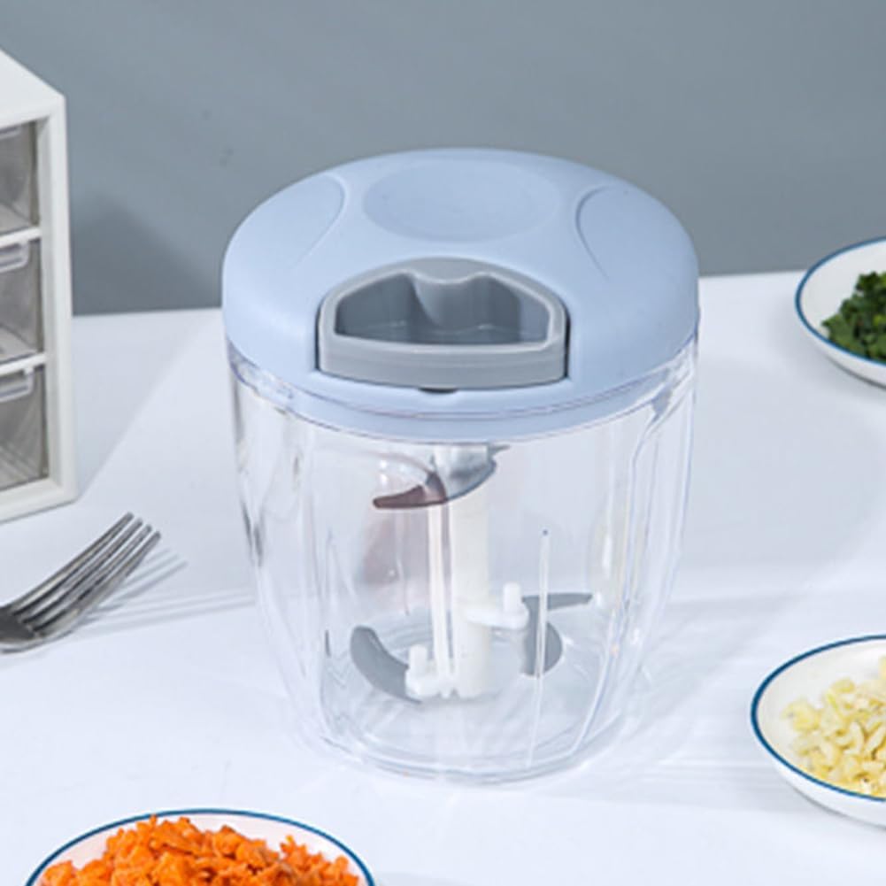 Hand Pull Chopper – Manual Food Processor for Onion, Garlic & More