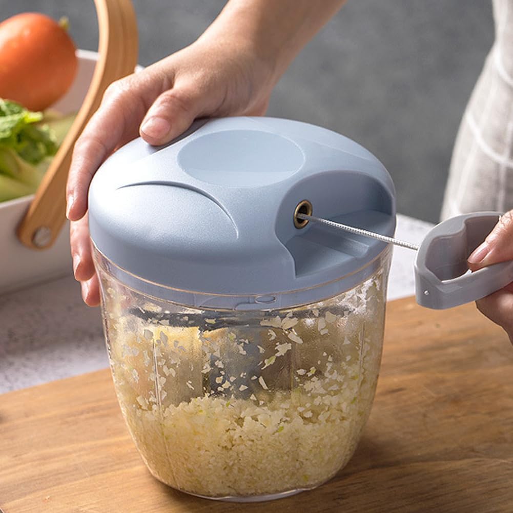 Hand Pull Chopper – Manual Food Processor for Onion, Garlic & More
