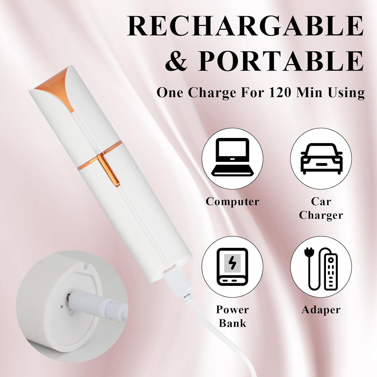 Flawless Electric Hair Remover – Portable & Skin-Friendly for Daily Use