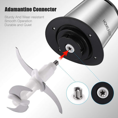 Anex Electric Meat Chopper 850W – 5 Blades, Garlic Peeler, Egg Mixer