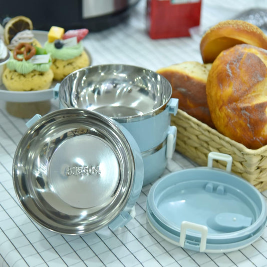 3 Tier Stainless Steel Tiffin Box – Leakproof & Insulated Lunch Carrier