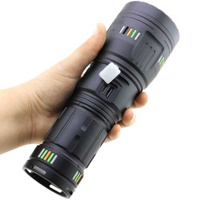 Ruilang 601 Torch – 3KM Long Range LED Light with 4×3800mAh Batteries