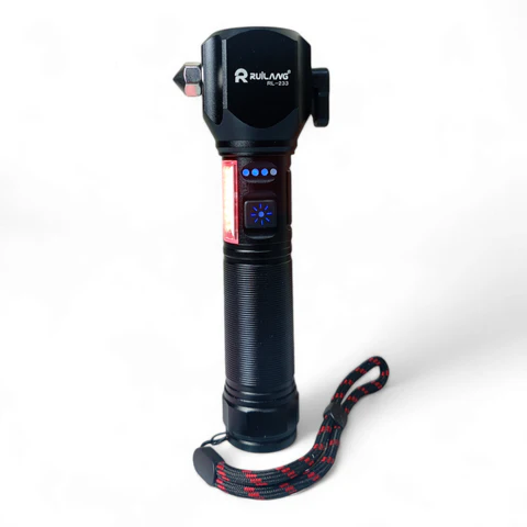 Ruilang RL-233 LED Torch – Power Bank, Police Light & 1KM Beam Range