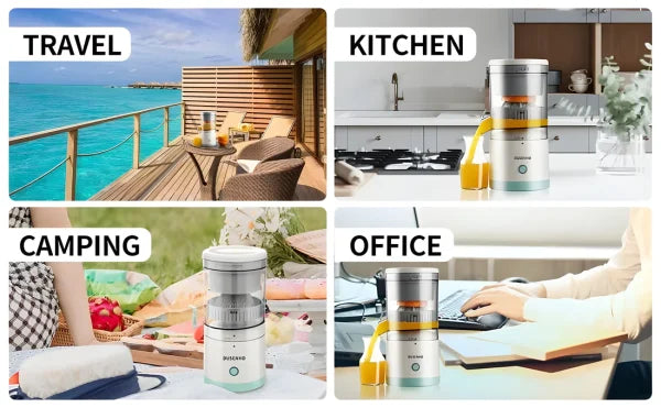 Rechargeable Citrus Juicer Machine – Portable Automatic Orange & Lemon Presser