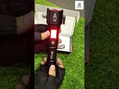 Ruilang RL-2210 LED Torch – Power Bank, Police Light & 1 KM Beam Range