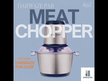 Anex Electric Meat Chopper 850W – 5 Blades, Garlic Peeler, Egg Mixer